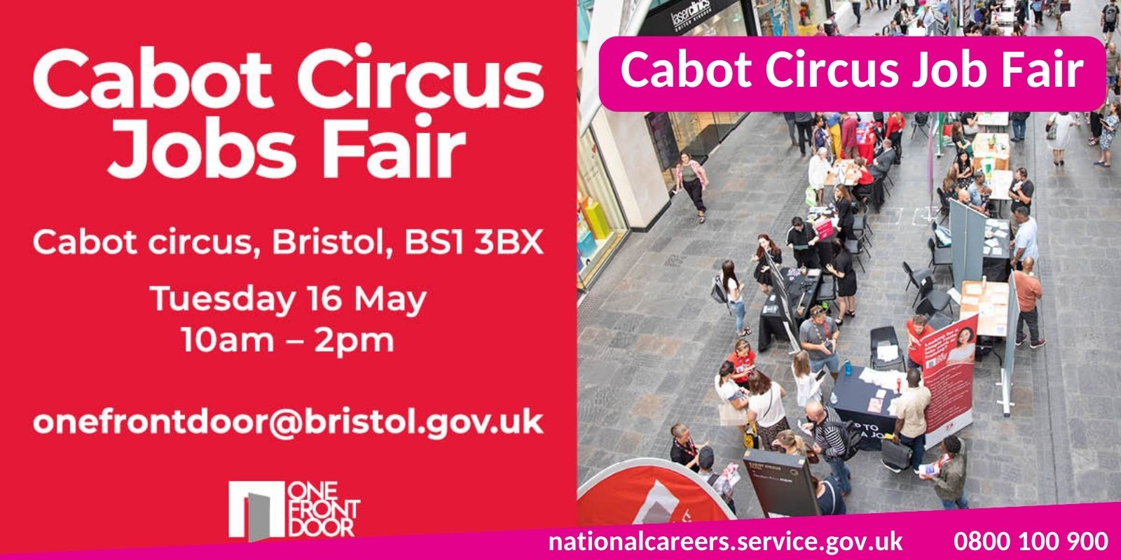 Cabot Circus Jobs Fair in Bristol