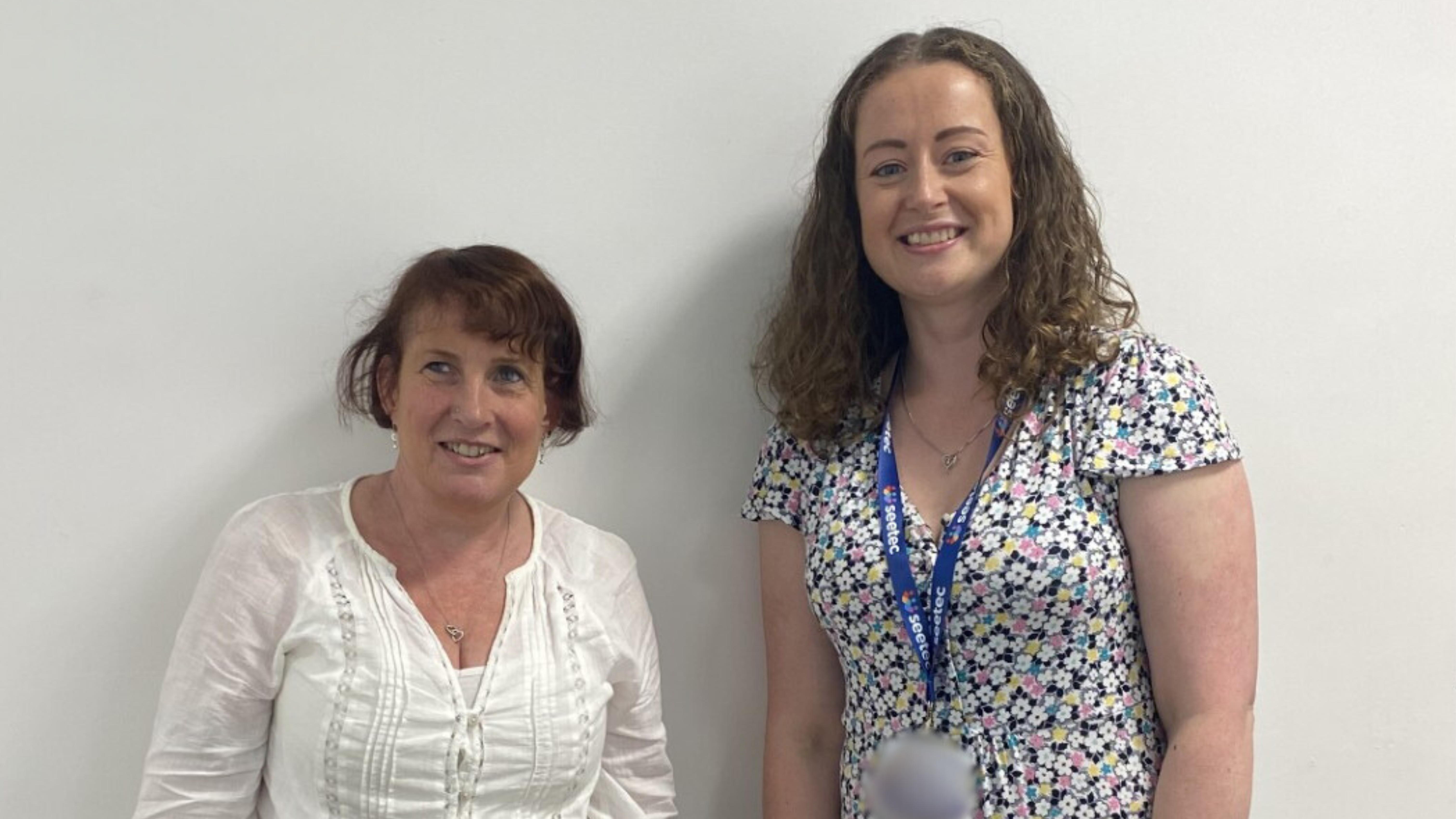 A photo of Katherine with our Yeovil employability trainer, Claire.